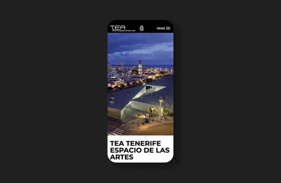 TEA - Tenerife Espacio de las Artes web design